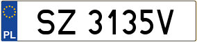 Trailer License Plate